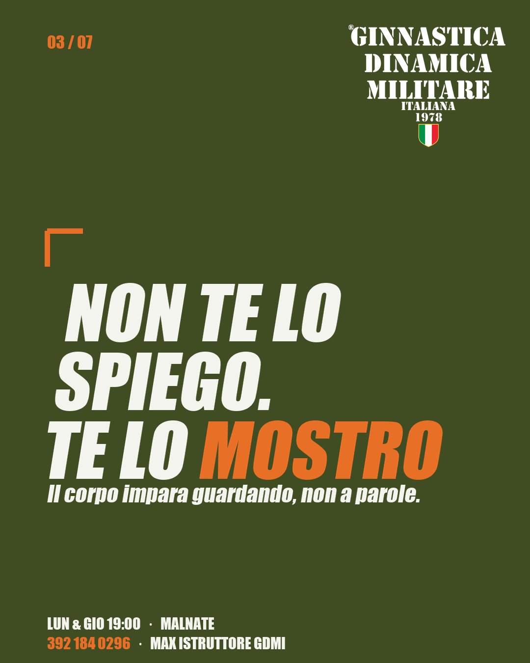 Prima prova GDM Malnate — passo 2